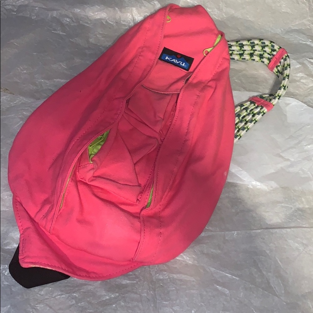 Pink Kavu Rope Backpack